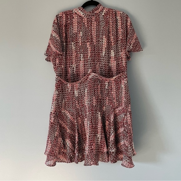 New! Reiss Natalie tie back patterned Dress nwt 18405 - Picture 8 of 14